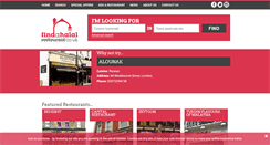 Desktop Screenshot of findahalalrestaurant.co.uk