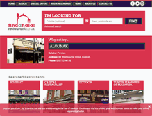 Tablet Screenshot of findahalalrestaurant.co.uk
